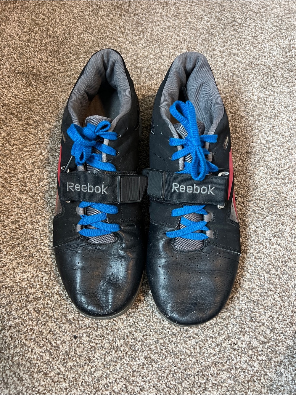 Reebok Crossfit Lifter U-Form Black Red Weightlifting Shoes J88180 Mens Size 11
